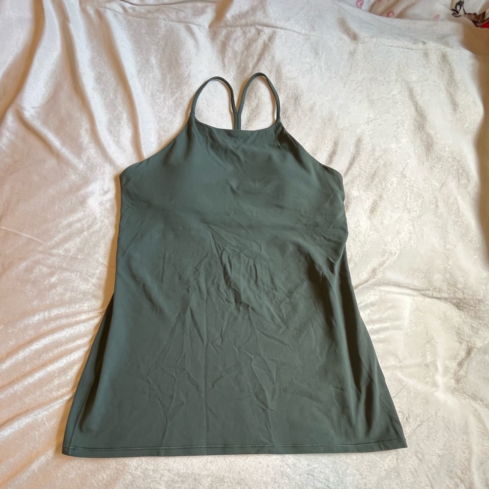 Lululemon sage green halter tank top